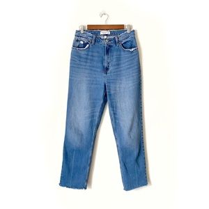 Abercrombie & Fitch Curve Love The Ankle Straight Ultra High Rise